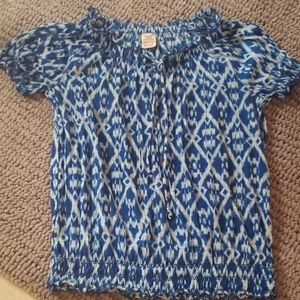 Blue tribal shirt